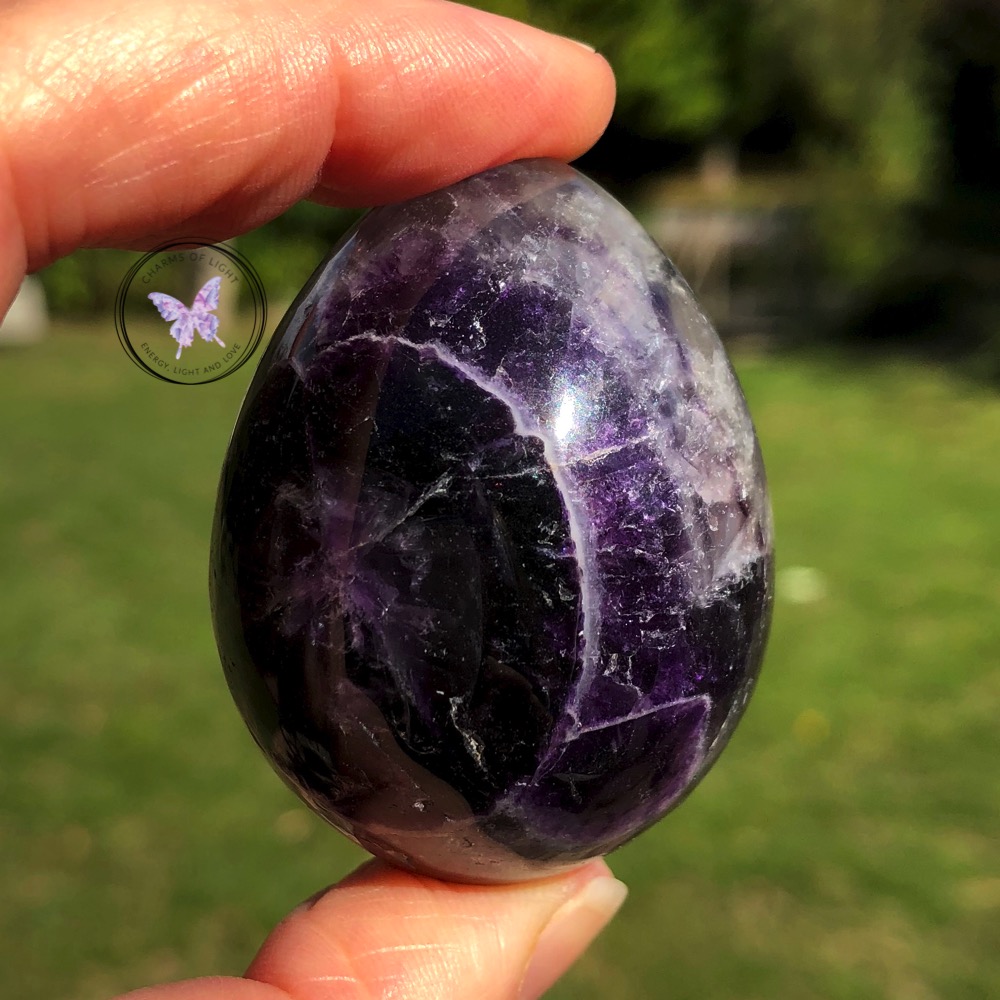 Purple Fluorite Egg